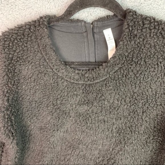 Lululemon black wool whenever crew pullover sweater women size 4 - Picture 4 of 12
